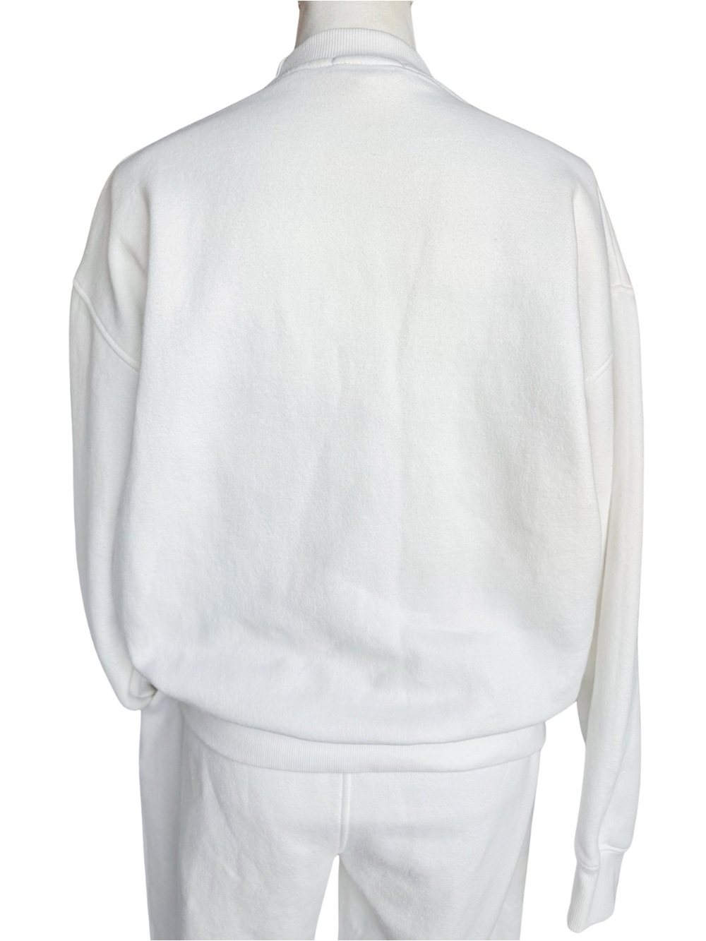 Six Stories Bride White Embroidered Sweatshirt Jogger Set Womens M Bridal Lounge - Picture 8 of 15